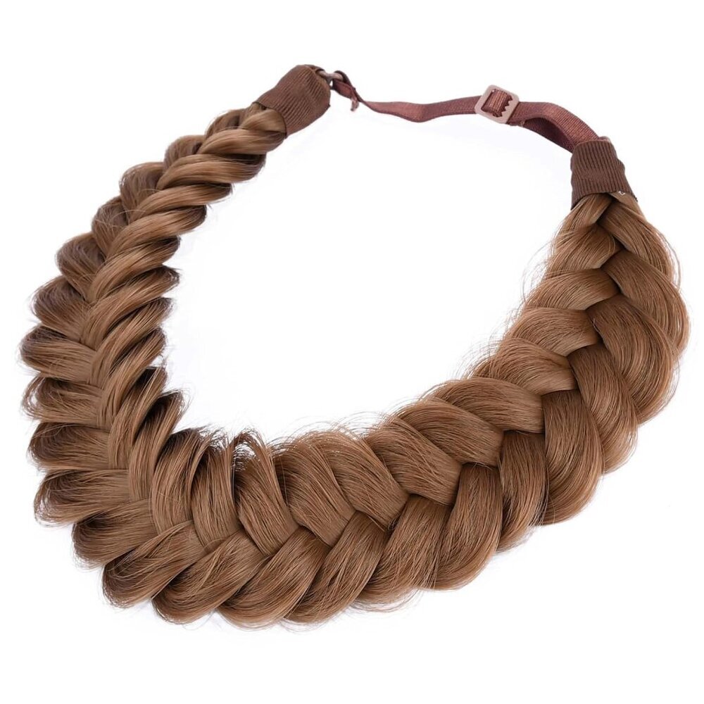 Messy Wide 2 Strands Synthetic Hair Braided Headband Hairpiece Women Girl Beauty